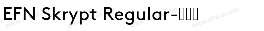 EFN Skrypt Regular字体转换